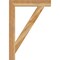 Ekena Millwork Traditional Block Rough Sawn Bracket, Western Red Cedar, 4"W x 28"D x 40"H BKT04X28X40TRA05RWR - alternate 3